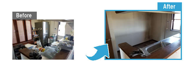 引っ越しに伴った不用品片付け